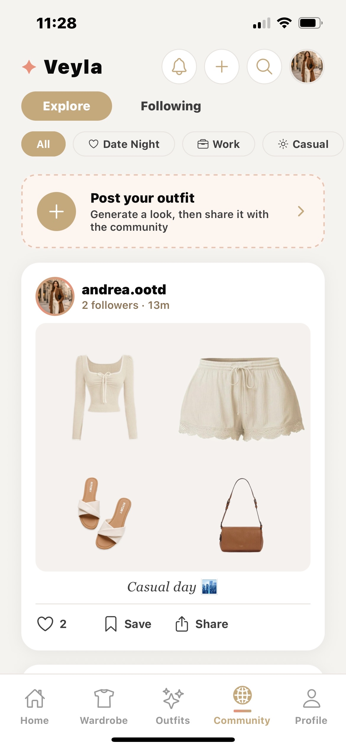 Veyla community feed